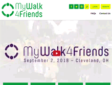 Tablet Screenshot of mywalk4friends.com